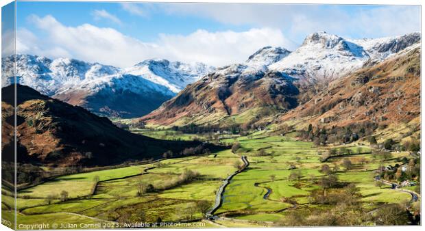 Winter Lake District Canvas Print by Julian Carnell
