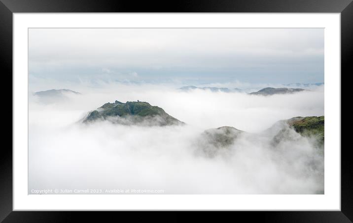 Lion and Lamb Helm Crag Grasmere Framed Mounted Print by Julian Carnell