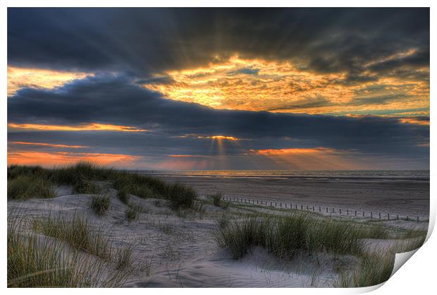 Ainsdale Sunset Print by Roger Green