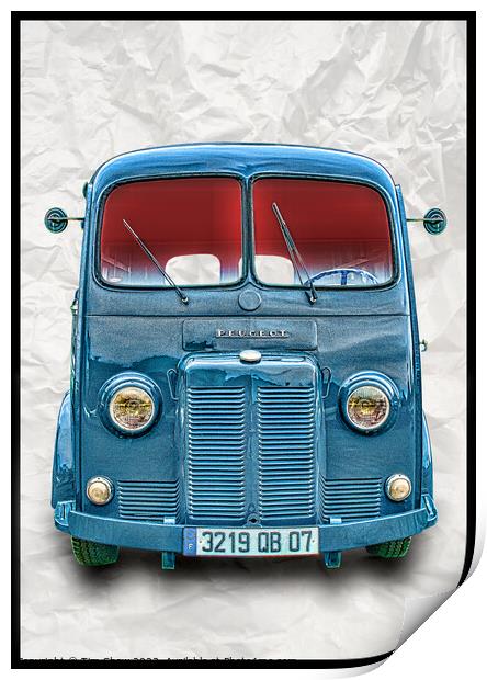 classic french commercial Van   Print by Tim Shaw
