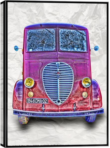 Classic french commercial van Canvas Print by Tim Shaw
