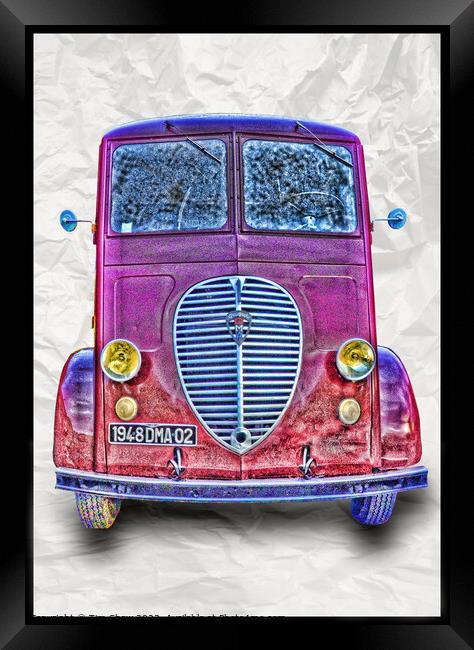 Classic french commercial van Framed Print by Tim Shaw