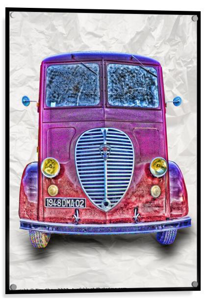 Classic french commercial van Acrylic by Tim Shaw