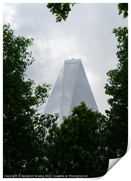 One World Trade Center Print by Benjamin Brewty