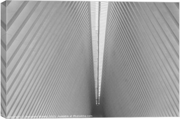 The Oculus Architecture  Canvas Print by Benjamin Brewty