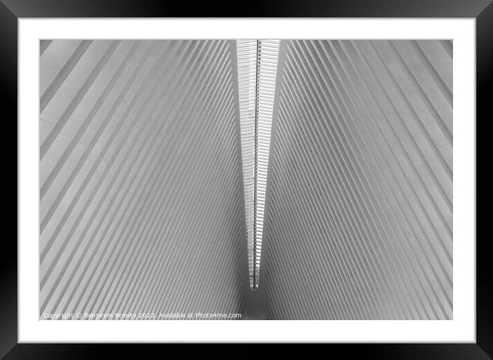 The Oculus Architecture  Framed Mounted Print by Benjamin Brewty