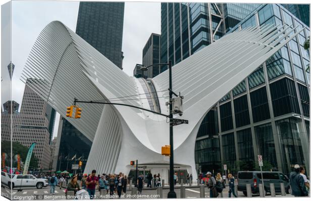 The Oculus New York Canvas Print by Benjamin Brewty