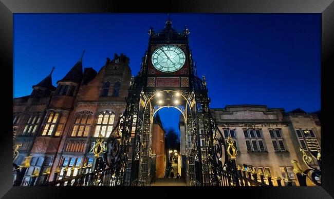 Eastgate Clock, Chester Framed Print by Michele Davis
