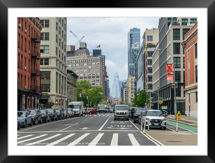 New York Streets Framed Mounted Print by Benjamin Brewty