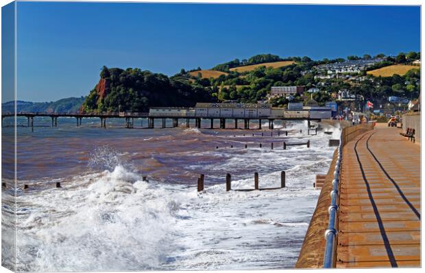Teignmouth Seafront Canvas Print by Darren Galpin