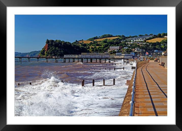 Teignmouth Seafront Framed Mounted Print by Darren Galpin