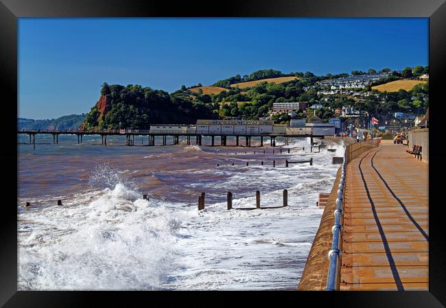 Teignmouth Seafront Framed Print by Darren Galpin