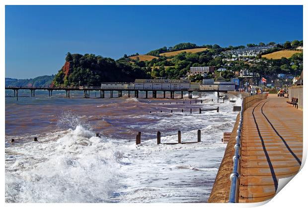 Teignmouth Seafront Print by Darren Galpin