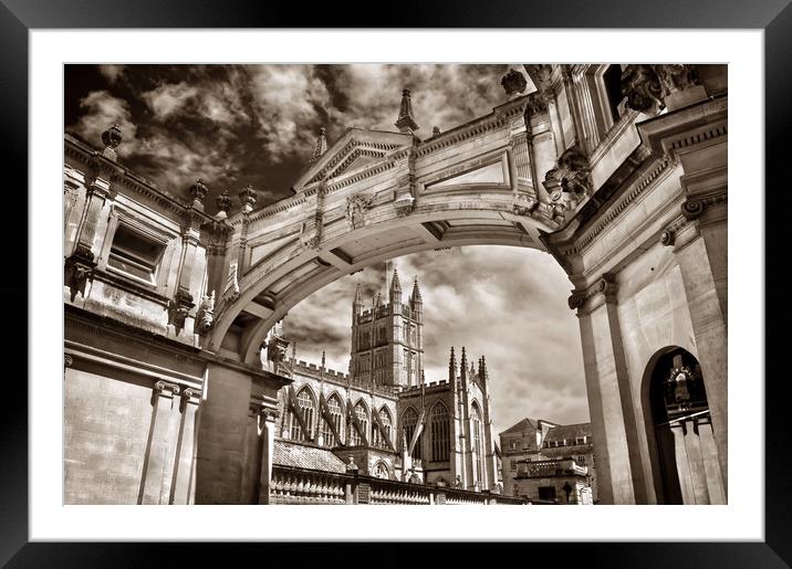Bath Abbey and Arch     Framed Mounted Print by Darren Galpin