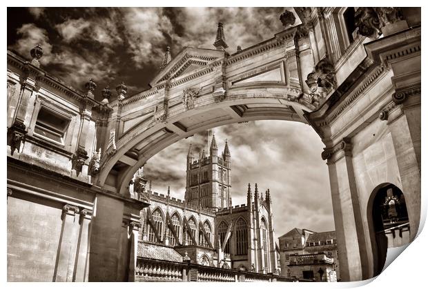 Bath Abbey and Arch     Print by Darren Galpin