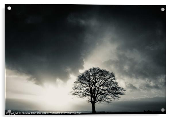 Approaching storm  Acrylic by Simon Johnson