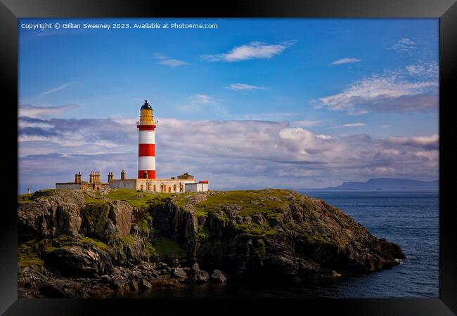 Eilean Glas lighthouse, Isle of Scalpay Framed Print by Gillian Sweeney
