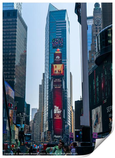 Times Square Print by Benjamin Brewty