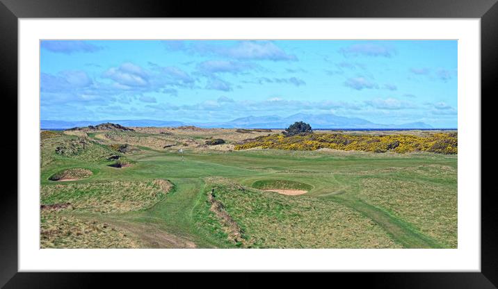 The very short 123yard Postage Stamp at Royal Troo Framed Mounted Print by Allan Durward Photography