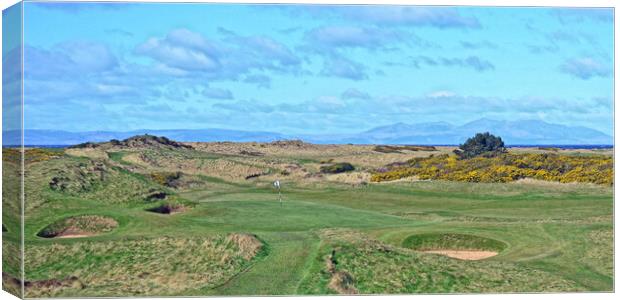 Postage Stamp, Royal Troon Canvas Print by Allan Durward Photography