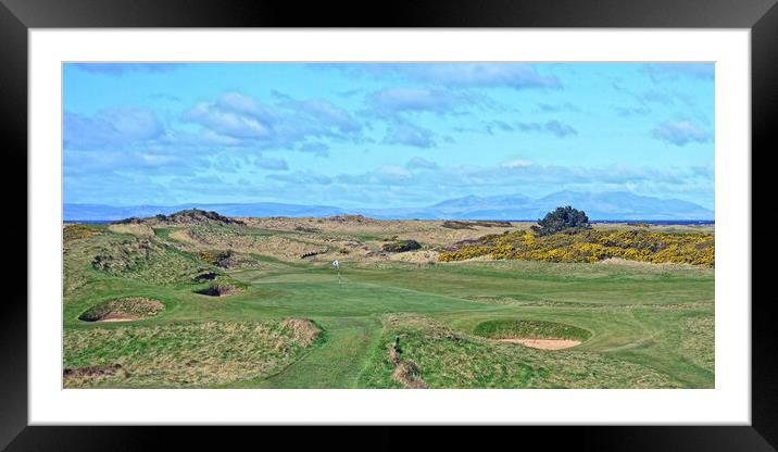Postage Stamp, Royal Troon Framed Mounted Print by Allan Durward Photography