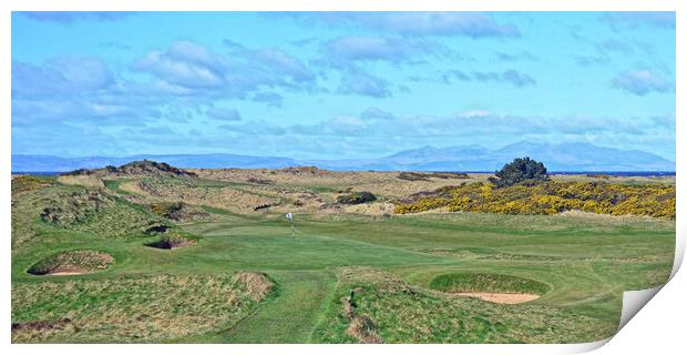 Postage Stamp, Royal Troon Print by Allan Durward Photography