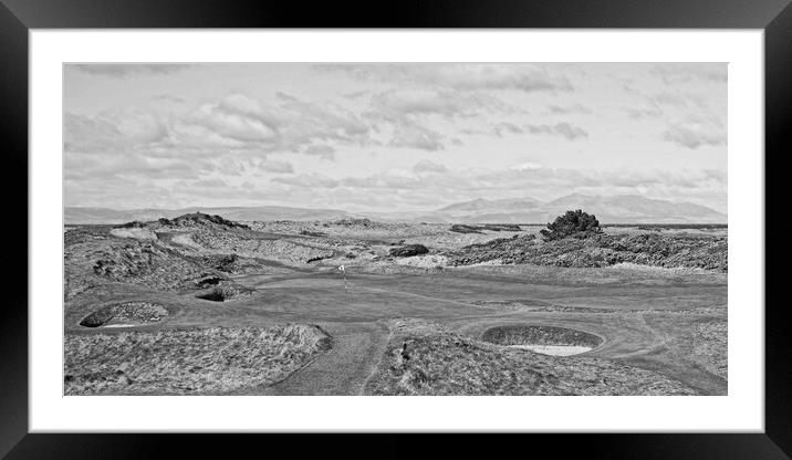 Royal Troon 8th hole, Postage Stamp Framed Mounted Print by Allan Durward Photography
