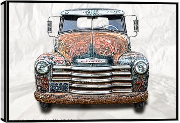 Old American Rat pickup truck Canvas Print by Tim Shaw