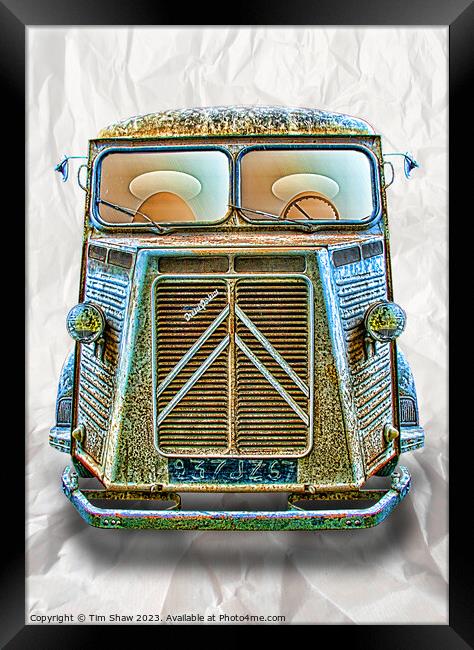 Classic French Commercial van Framed Print by Tim Shaw