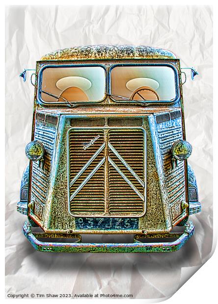 Classic French Commercial van Print by Tim Shaw