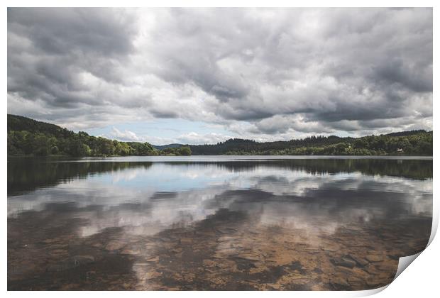 Loch Drunkie Scotland Print by Henry Clayton