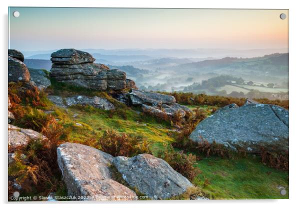 Autumn in Dartmoor Acrylic by Slawek Staszczuk