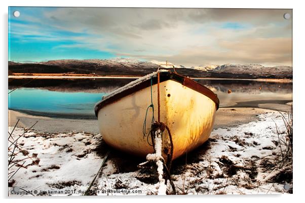 A cold day on Loch Shiel Acrylic by Jim kernan