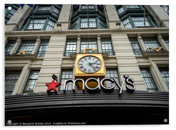 Macy's New York Acrylic by Benjamin Brewty