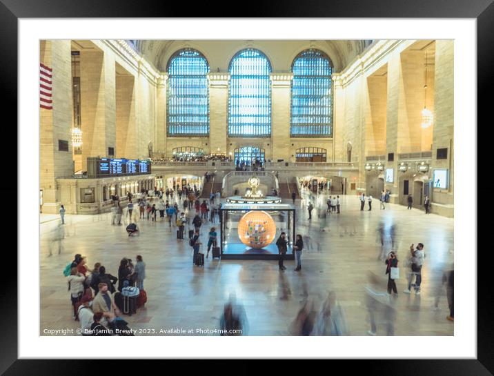 Grand Central Terminal Long Exposure Framed Mounted Print by Benjamin Brewty
