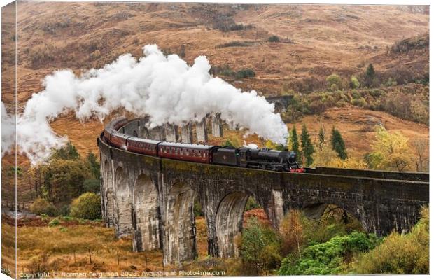 Harry Potter Steam Train Canvas Print by Norman Ferguson