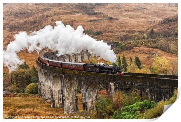 Harry Potter Steam Train Print by Norman Ferguson