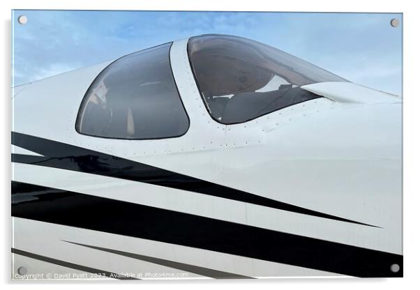 Executive Jet Canopy Detail Acrylic by David Pyatt