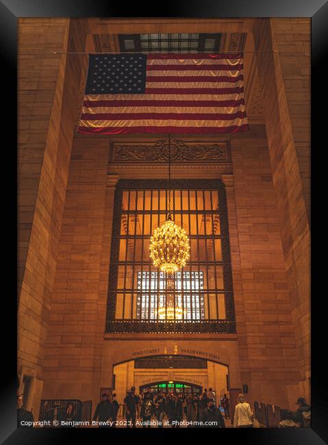 Grand Central Terminal Interior  Framed Print by Benjamin Brewty