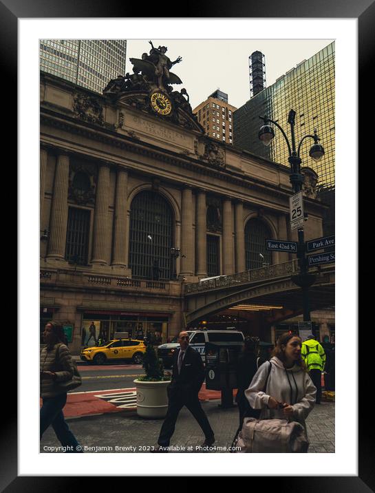 Grand Central Station Street Photography Framed Mounted Print by Benjamin Brewty