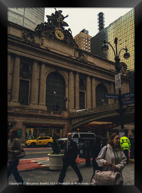 Grand Central Station Street Photography Framed Print by Benjamin Brewty