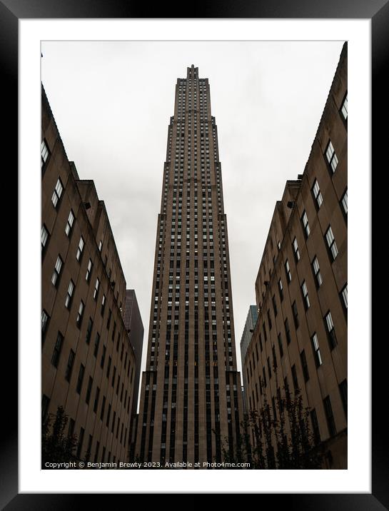 Rockefeller Center Framed Mounted Print by Benjamin Brewty