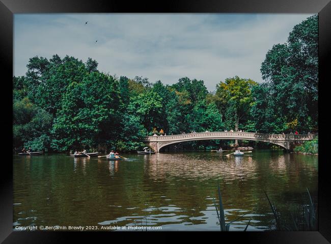 Bow Bridge  Framed Print by Benjamin Brewty