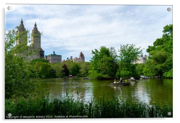 Central Park  Acrylic by Benjamin Brewty