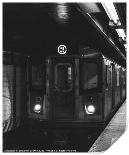 2 Train NYC Print by Benjamin Brewty