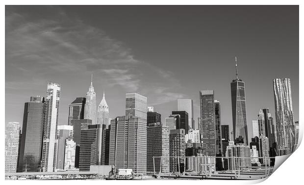 New York Skyline  Print by Benjamin Brewty
