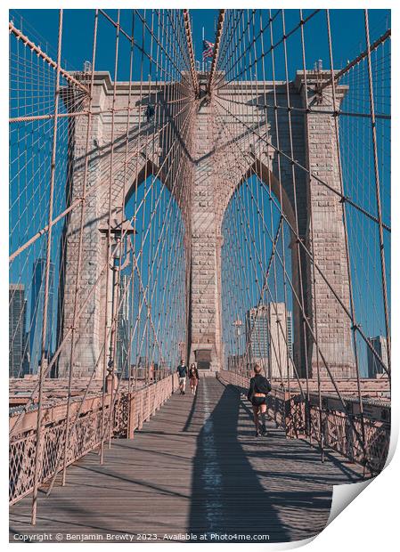 Brooklyn Bridge  Print by Benjamin Brewty