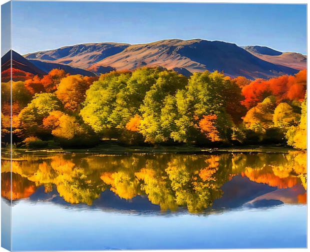 Golden Autumn Hues Canvas Print by Roger Mechan