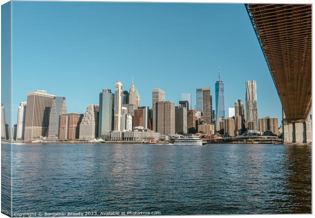 NYC Skyline  Canvas Print by Benjamin Brewty