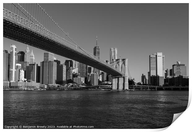 New York Skyline  Print by Benjamin Brewty